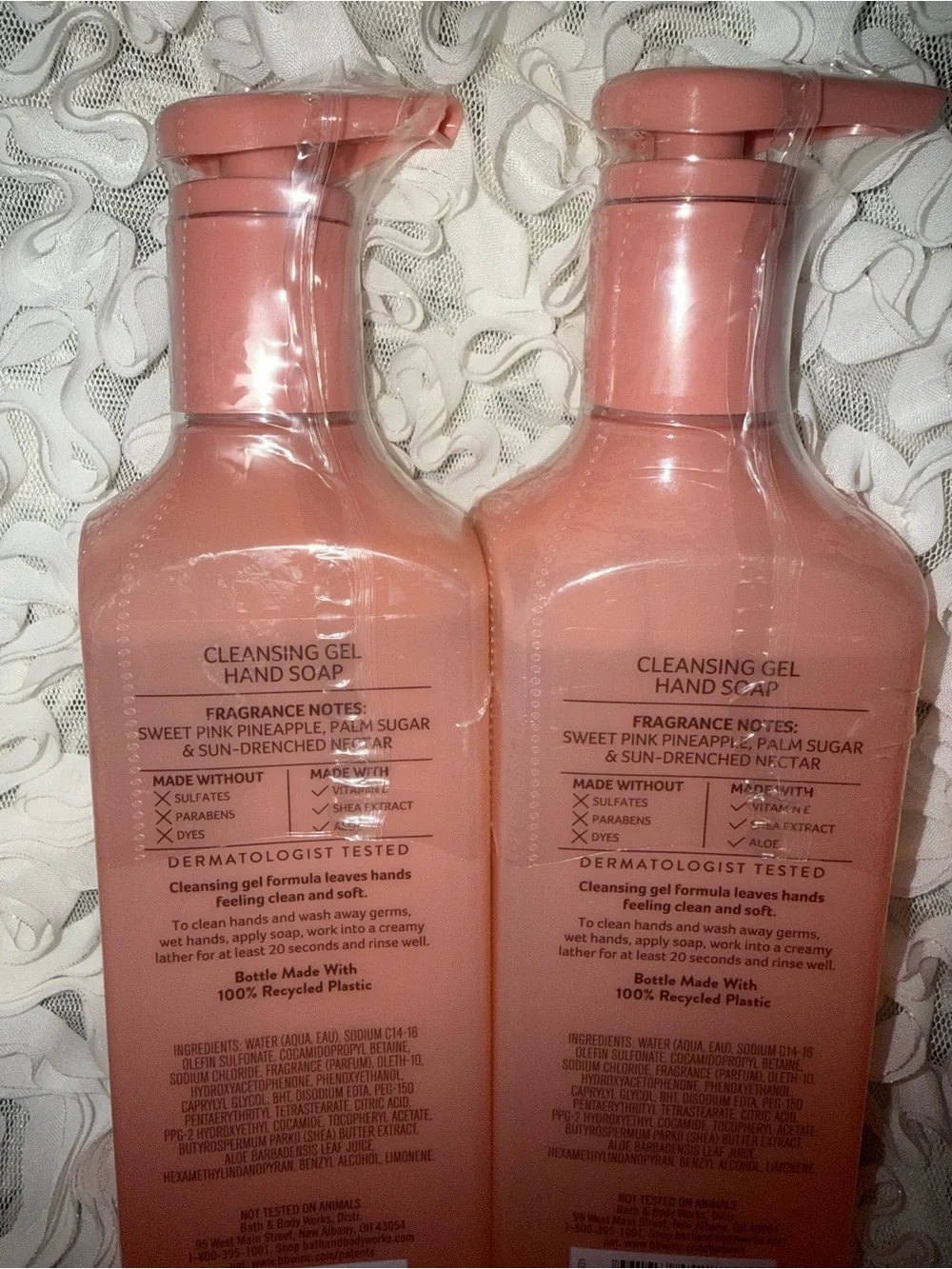 BNWTBath & Body Works Pink Pineapple Sunrise Cleansing Gel Hand Soap 2 pack